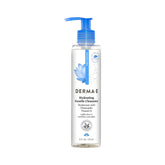 Derma E Hydrating Gentle Cleanser pump shows silky lather for daily hydration and gentle cleansing