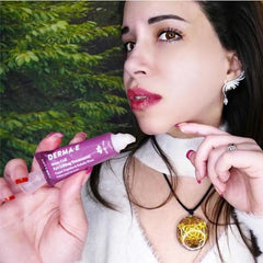 Derma E Stem Cell Lifting Eye Treatment under-eye area closeup showing smooth, revitalized look.