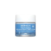 Derma E Ultra Hydrating Night Cream packaging on a clean surface, showcasing eco friendly packaging and shelf appeal