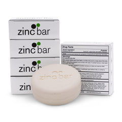DermaHarmony 2% zinc shampoo bar packaging highlights plastic-free design.