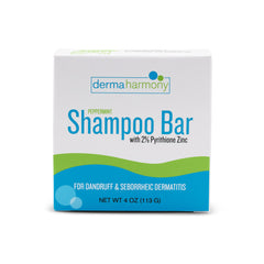 DermaHarmony bar dispensing and application on scalp for targeted cleansing.