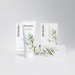 Dermaka olive oil base image emphasizes smooth, easy spread and absorption