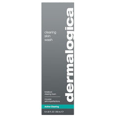 Dermalogica Clearing Skin Wash foaming lather shows oil control for shine-free skin.
