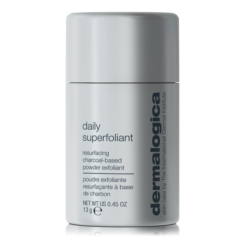 Dermalogica Daily Superfoliant bottle closeup emphasizing exfoliation benefits
