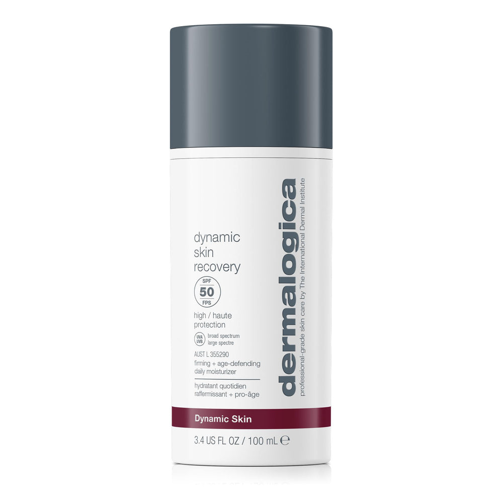 Dermalogica Dynamic Skin Recovery SPF50 bottle pump for daily sun protection