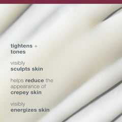 Dermalogica Dynamic Skin Sculptor application routine image shows upward-strokes for contouring.