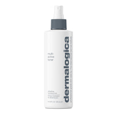 Dermalogica Multi-Active Toner bottle close-up, hydrating prep before moisturizer.