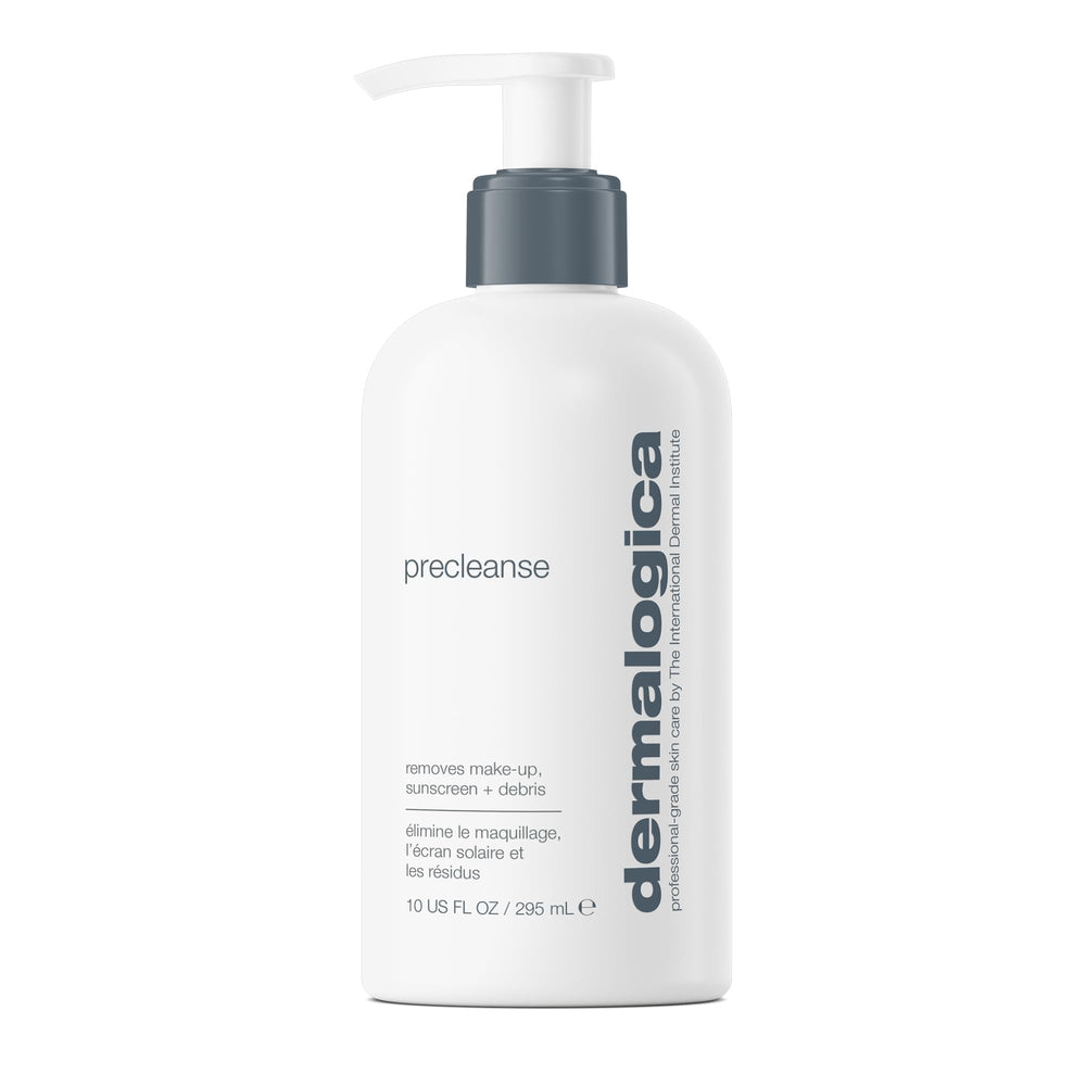 Dermalogica PreCleanse packaging image showing a sleek bottle for a simple daily cleansing ritual