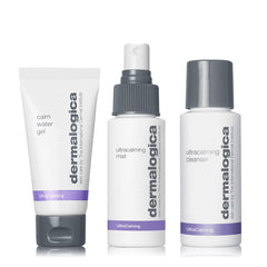 Dermalogica Sensitive Skin Rescue Kit cleanser bottle demonstrating gentle cleansing for reactive skin