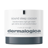 Dermalogica Sound Sleep Cocoon night cream tube showing silky texture for overnight hydration.