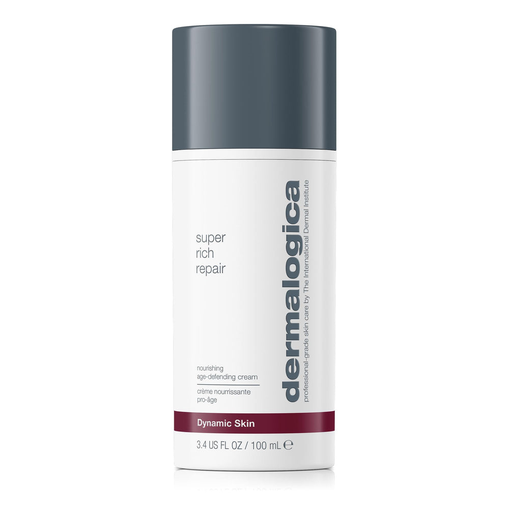 Dermalogica Super Rich Repair bottle front showing intense hydration for dry skin