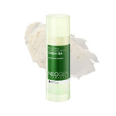 DERMALOGY cleansing stick with green tea leaves provides gentle exfoliation during makeup removal.