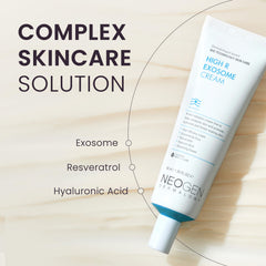 DERMALOGY High R Exosome Cream packshot highlights premium nourishment for skin vitality.