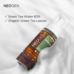 dermalogy neogen real fresh foam green tea foam bubble illustrates luxurious moisturizing lather
