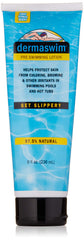 DermaSwim pre-swim lotion bottle ready for application before swimming to protect skin
