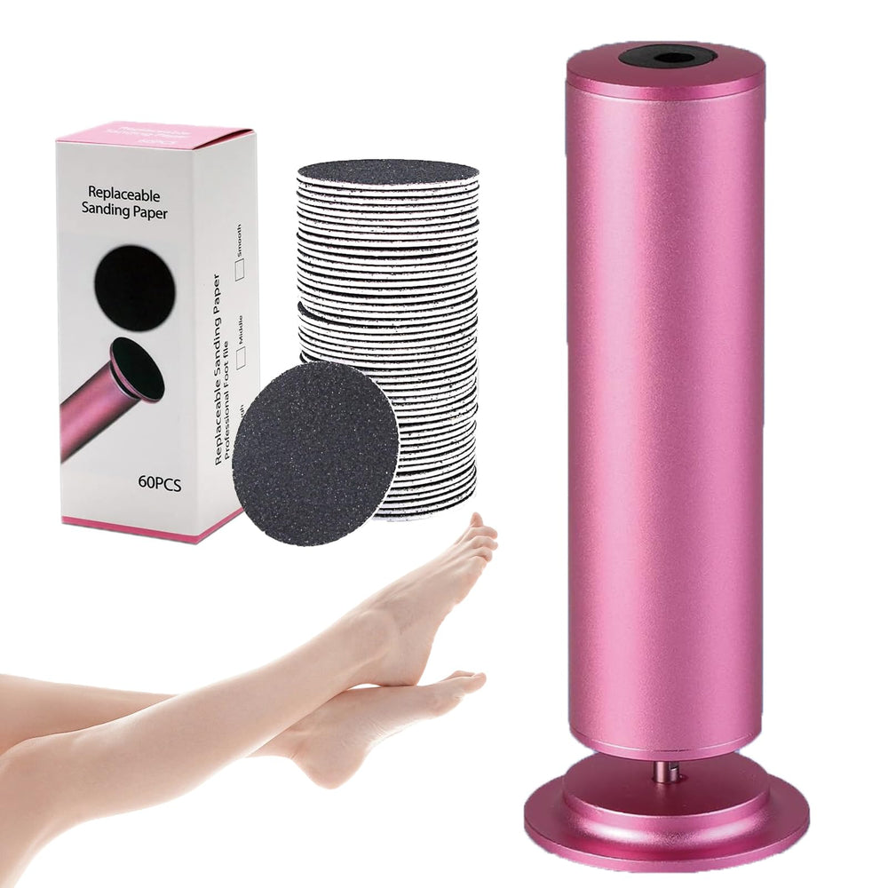 Dermave upgraded electric callus remover foot file provides spa-quality smoothing at home