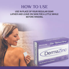 DermaZinc Therapy Soap with oat kernel flakes nourishing and hydrating dry skin