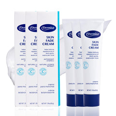 Dermisa Skin Fade Cream tube; lightweight formula for brightening skin.