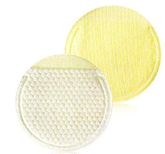 DERMALOGY Bio-Peel Gauze pad texture closeup shows dual-texture exfoliation.