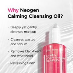 DERMALOGY by NEOGENLAB close-up shows micellar action dissolving heavy makeup without greasy residue.