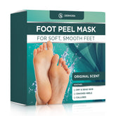 DERMORA Foot Peel Mask packaging image showing at-home spa kit for soft feet