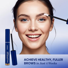 Dersie Eyebrow Growth Serum brush application demonstrates easy nightly brow routine.