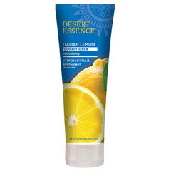Desert Essence Italian Lemon Conditioner-hair-application shows smooth detangling during styling.