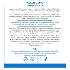 Desert Essence Italian Lemon Conditioner-volume-shine illustrates hair lift and natural gloss.