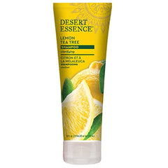 Desert Essence Lemon Tea Tree Shampoo label details - natural ingredients