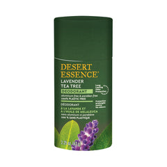 Desert Essence tea tree deodorant application demonstrates smooth, easy use