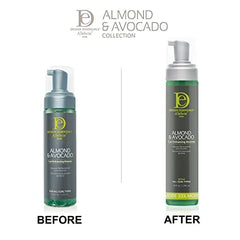 Design Essentials curl mousse swatch highlighting soft pliable hold and curl definition.