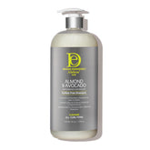 Design Essentials almond avocado shampoo bottle promotes nourished curls and easy wash-day routines.