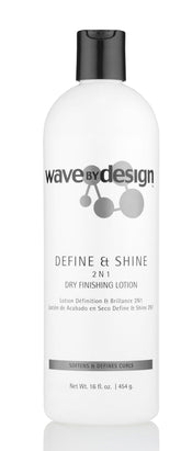 Design Essentials Define & Shine 2-N-1 bottle pour delivers a light, radiant finish for waves