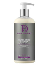 Design Essentials oat protein shampoo bottle pour for gentle cleansing and refreshed hair
