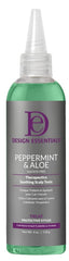 Design Essentials Peppermint & Aloe Scalp Tonic bottle offers refreshing cooling and scalp detox.