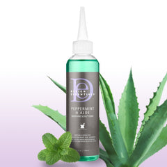Design Essentials Peppermint & Aloe Scalp Tonic packaging keeps product clean and portable.