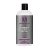 Design Essentials Peppermint and Aloe Therapeutics AntiItch Shampoo bottle shows anti itch relief and dandruff control.