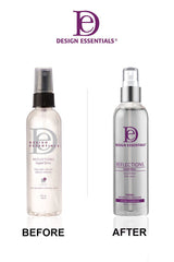 Design Essentials Reflections Liquid Shine heat protection guards against styling heat