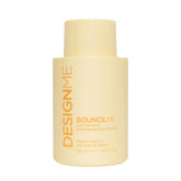 Design.Me BOUNCE.ME shampoo bottle showing curl-defining formula for vibrant curls