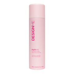 Design.Me Puff.ME bottle closeup highlighting airy texture for instant volume.