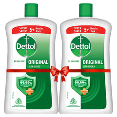 Dettol Original handwash bottle front with two-pack packaging for everyday hand hygiene
