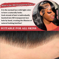 Devonia pre-plucked HD frontal lace for ready-to-wear realism.