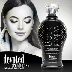 Devoted Creations Black Velvet anti-orange matte finish skin swatch