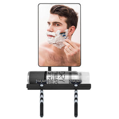 Deweisn anti-fog shower mirror provides a clear reflection for makeup removal.