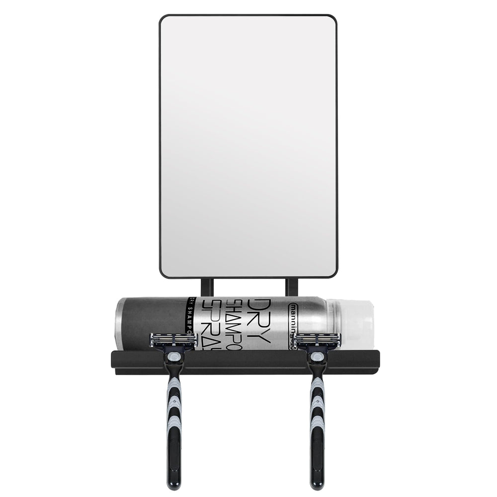 Deweisn fogless shower mirror with 360 rotation for precise shaving.
