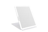 deweisn folding lighted makeup mirror with 72 LEDs for clear makeup in dim environments