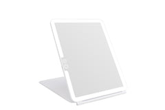 deweisn folding lighted makeup mirror with 72 LEDs for clear makeup in dim environments