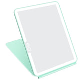 Deweisn folding travel mirror with 72 LEDs for precise makeup on the go.