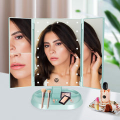 deweisn vanity mirror 3x magnification provides detail work for eyelash and eyeliner