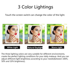 Deweisn USB-rechargeable mirror eliminates battery replacements during trips or at home.